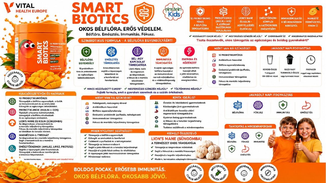 SMARTBIOTICS KIDS katalógusgrafika